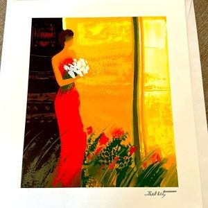 Belles, Emile Pleine Floreison 2002, 8 1/2”x 7” Seriolilhograph on paper unframe